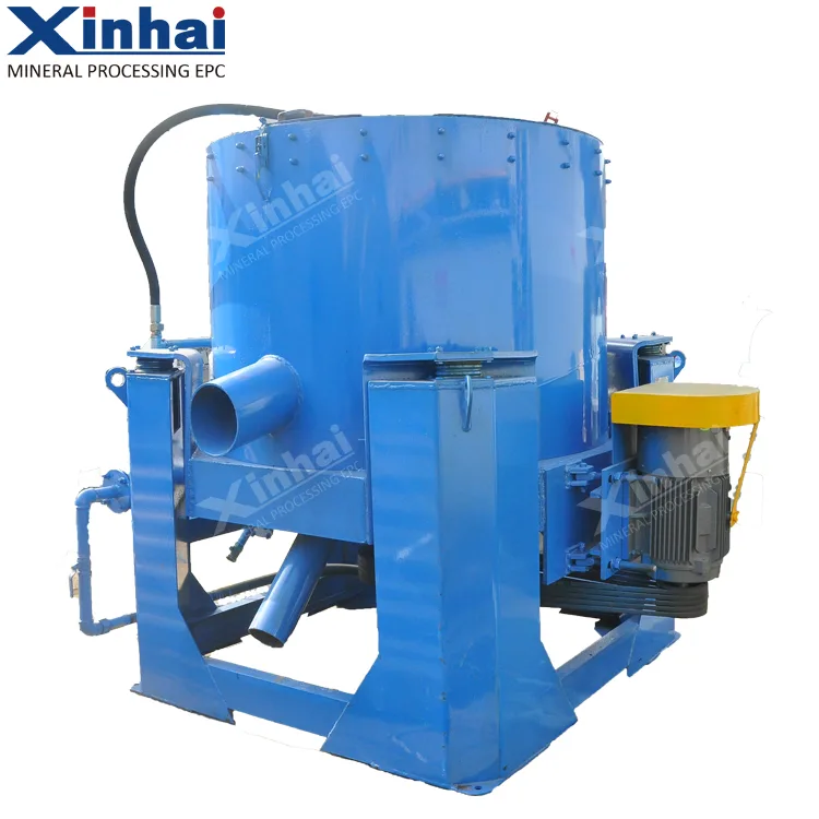Continuous gold centrifugal concentrator