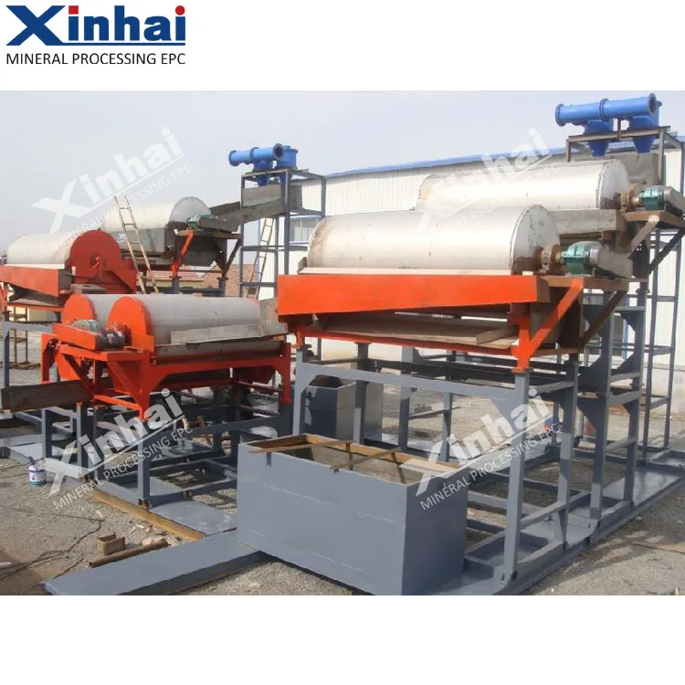 High intensity dry drum magnetic separator