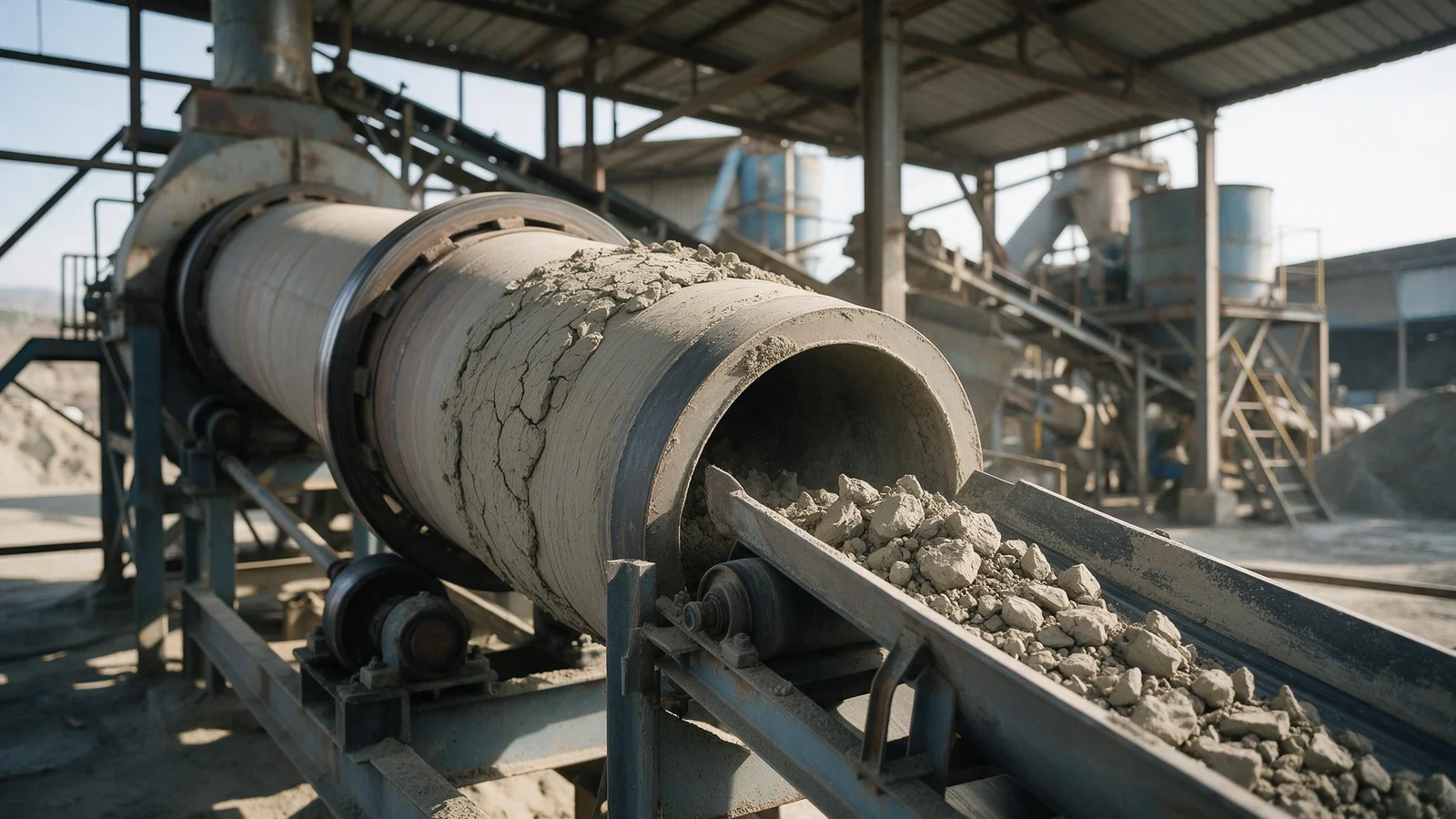 Illustrative image of bentonite processing equipment