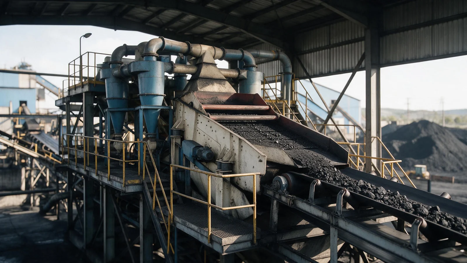 Illustrative image of coal washing plant equipment