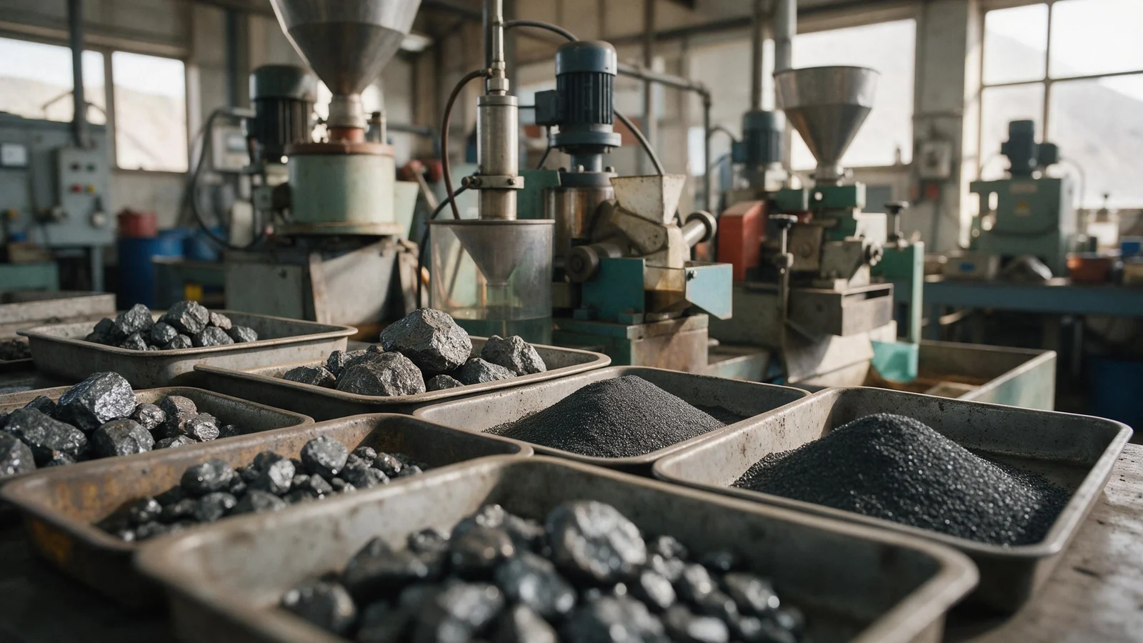 Illustrative image of cobalt processing equipment