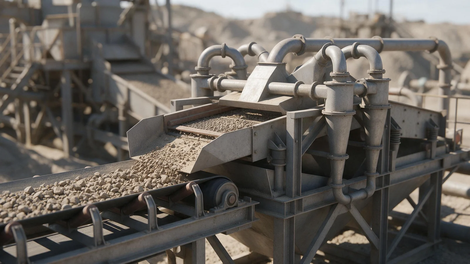 Illustrative image of diamond processing plant equipment