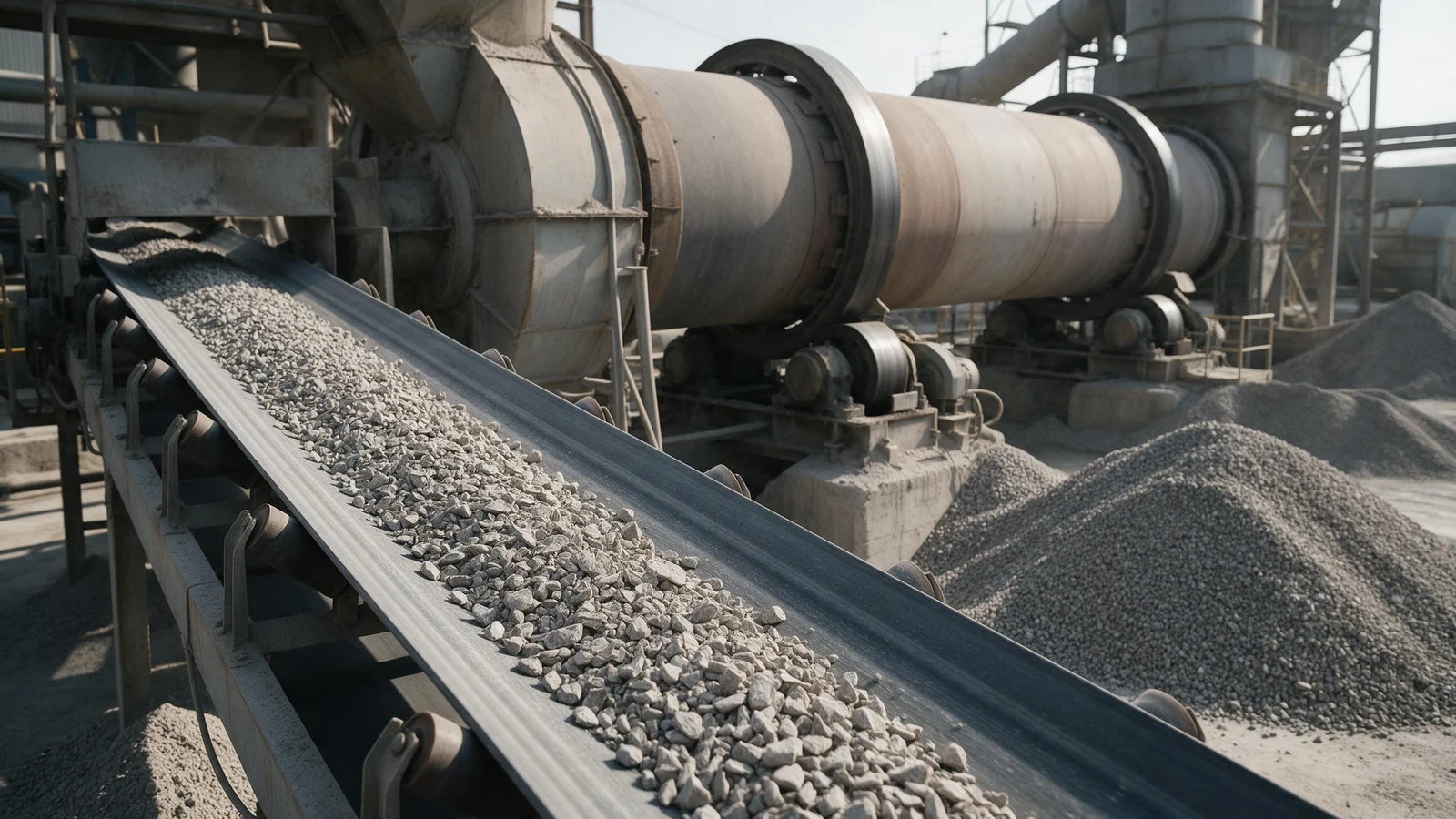 Illustrative image of dolomite processing plant equipment