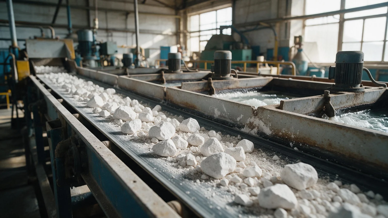 Illustrative image of magnesite beneficiation equipment