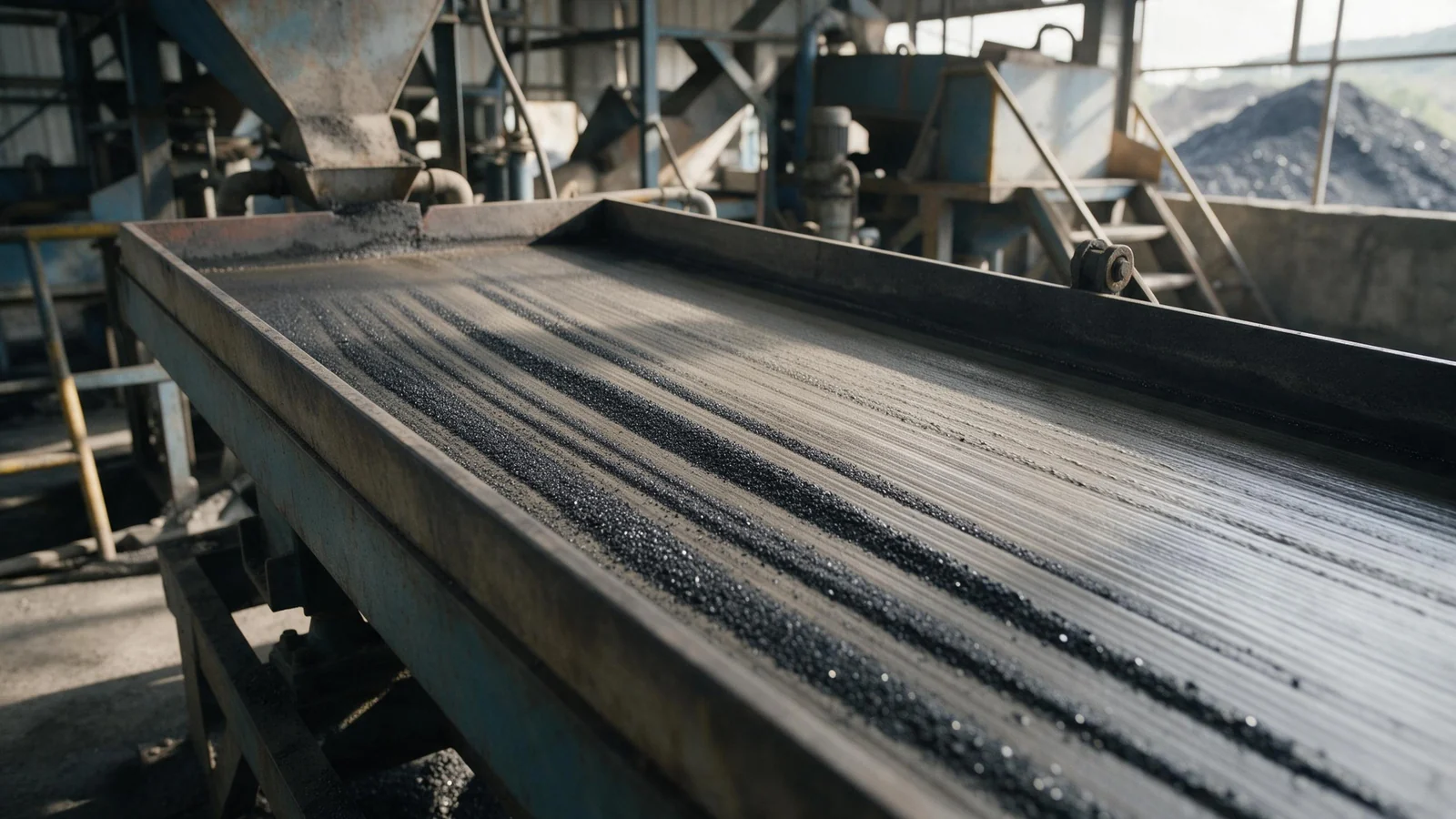Illustrative image of tungsten ore processing equipment
