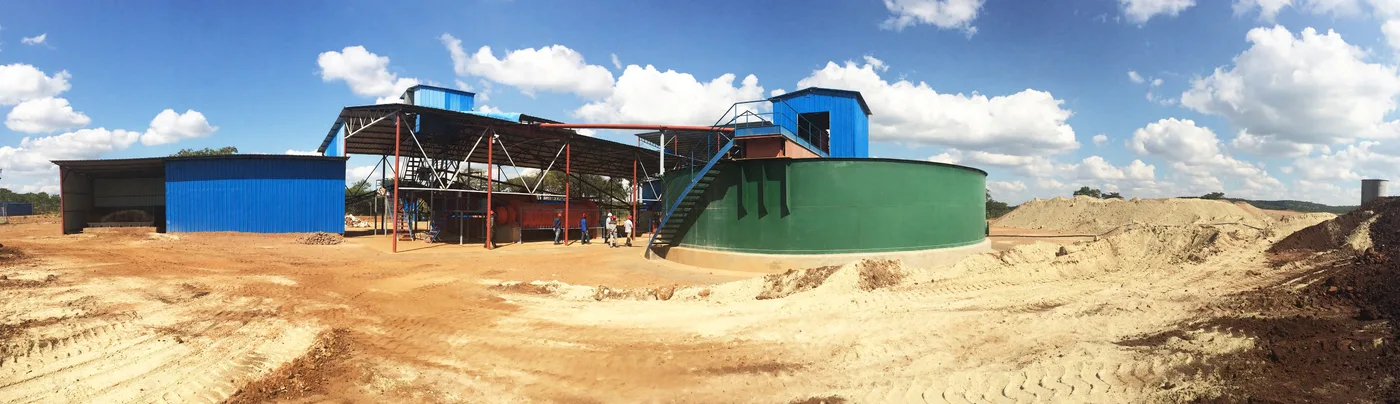 Modular processing plant erected on a remote site